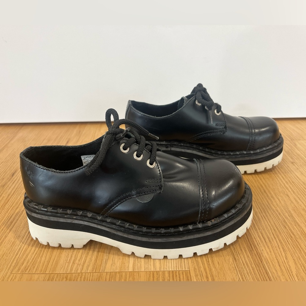 Underground England Steel Cap Toe Shoes Boots Screw Size US Men’s 6.5 Womens 8.5